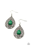 Fanciful Droplets - green - Paparazzi earrings - Glitzygals5dollarbling Paparazzi Boutique 