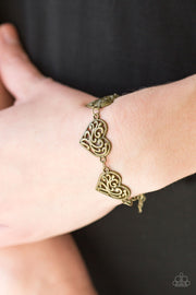 Paparazzi “Heartfelt Harmony” Brass Bracelet - Glitzygals5dollarbling Paparazzi Boutique 