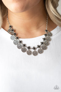 Mandala Movement Black ~ Paparazzi Necklace - Glitzygals5dollarbling Paparazzi Boutique 