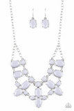 Paparazzi Goddess Glow - Silver - Round, Oval and Teardrops - Necklace & Earrings - Glitzygals5dollarbling Paparazzi Boutique 