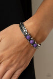 Paparazzi Bracelet ~ Mojave Glyphs - Purple - Glitzygals5dollarbling Paparazzi Boutique 