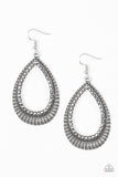 Paparazzi Right as Reign Silver Earrings - Glitzygals5dollarbling Paparazzi Boutique 