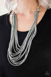 Peacefully Pacific - silver - Paparazzi necklace - Glitzygals5dollarbling Paparazzi Boutique 