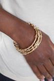 Regal Remix - gold - Paparazzi bracelet - Glitzygals5dollarbling Paparazzi Boutique 