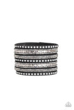 Paparazzi All Hustle and Hairspray Black Wrap Bracelet - Glitzygals5dollarbling Paparazzi Boutique 