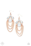 Paparazzi Opalescence Essence - Rose Gold - Earrings - Trend Bland / Fashion Fix March 2020 - Glitzygals5dollarbling Paparazzi Boutique 
