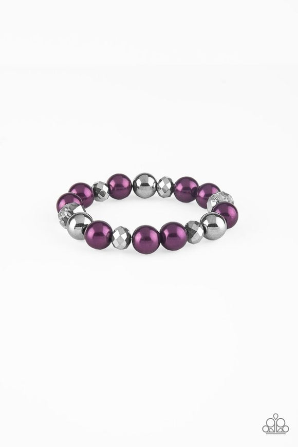 Very VIP Purple Bracelet - Glitzygals5dollarbling Paparazzi Boutique 
