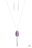 Tranquil Trendsetter Purple ~ Paparazzi Necklace - Glitzygals5dollarbling Paparazzi Boutique 