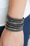 Paparazzi All Hustle and Hairspray Black Wrap Bracelet - Glitzygals5dollarbling Paparazzi Boutique 