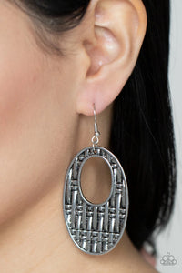 Engraved Edge - silver - Paparazzi earrings - Glitzygals5dollarbling Paparazzi Boutique 