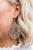 Paparazzi  Grapevine Grandeur - Silver Fashion Fix Exclusive Earrings May 2020 - Glitzygals5dollarbling Paparazzi Boutique 