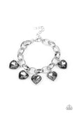 Paparazzi Bracelet ~ Candy Heart Charmer - Silver - Glitzygals5dollarbling Paparazzi Boutique 