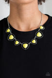 Make A Point Yellow – Paparazzi Necklace - Glitzygals5dollarbling Paparazzi Boutique 