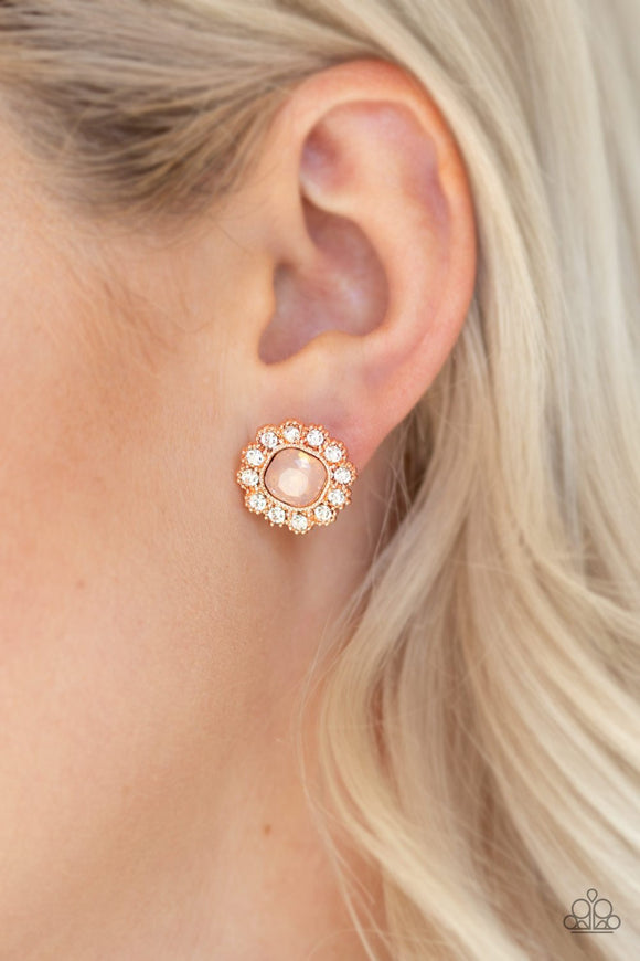 Little Lady - copper - Paparazzi earrings - Glitzygals5dollarbling Paparazzi Boutique 