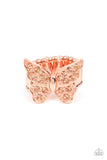 Bona Fide Butterfly - Copper - Paparazzi Ring - Glitzygals5dollarbling Paparazzi Boutique 