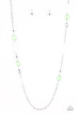 Paparazzi Necklace ~ SHEER As Fate - Green - Glitzygals5dollarbling Paparazzi Boutique 