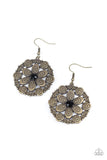 Paparazzi Groove Grove Black Brass Earrings - Glitzygals5dollarbling Paparazzi Boutique 