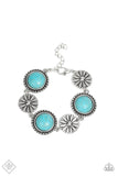 Paparazzi Bracelets - Fredonia Flower Patch - Blue - Fashion Fix - February 2022 - Glitzygals5dollarbling Paparazzi Boutique 