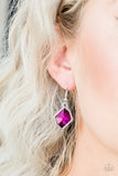 Paparazzi Glow It Up - Pink Gem - Earrings - Glitzygals5dollarbling Paparazzi Boutique 