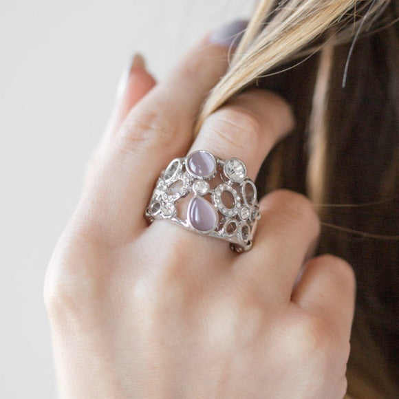 Paparazzi “Summer Yacht” Purple Ring - Glitzygals5dollarbling Paparazzi Boutique 