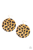Paparazzi Doing GRR-eat - Brown Earrings Cheetah Life of the Party - Glitzygals5dollarbling Paparazzi Boutique 