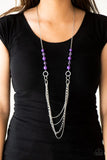 Vividly Vivid Purple ~ Paparazzi Necklace - Glitzygals5dollarbling Paparazzi Boutique 