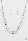 Paparazzi Elegant Ensemble White Necklace - Glitzygals5dollarbling Paparazzi Boutique 