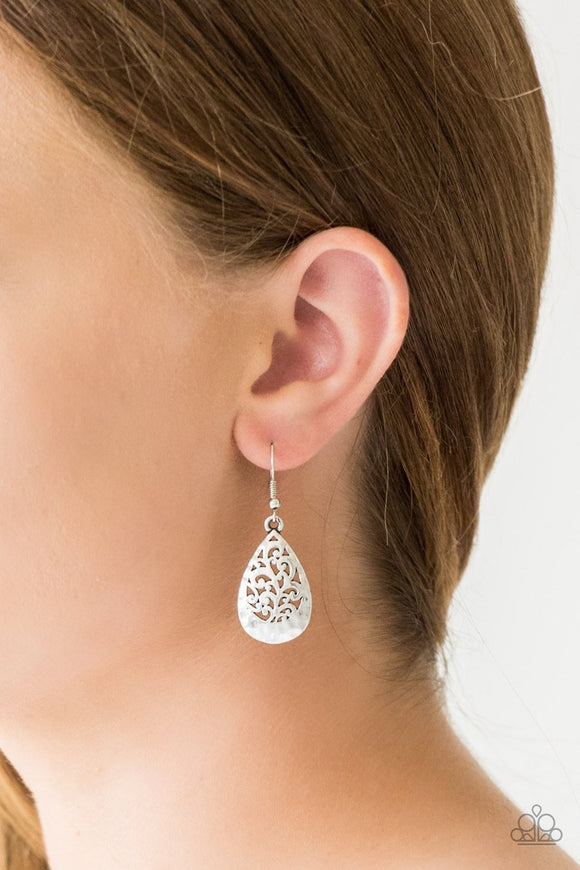 New Nouveau - silver - Paparazzi earrings - Glitzygals5dollarbling Paparazzi Boutique 