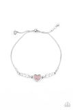Paparazzi Big-Hearted Beam - Pink Heart Bracelet Life of the Party Exclusive - Glitzygals5dollarbling Paparazzi Boutique 