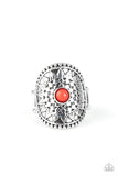 Mojave Rays - red - Paparazzi ring - Glitzygals5dollarbling Paparazzi Boutique 