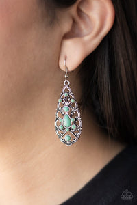 Fantastically Fanciful - green - Paparazzi earrings - Glitzygals5dollarbling Paparazzi Boutique 