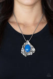 Paparazzi Amazon Amulet - Blue - Necklace & Earrings - Glitzygals5dollarbling Paparazzi Boutique 