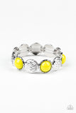 Paparazzi Boardwalk Boho - Yellow Bracelet - Glitzygals5dollarbling Paparazzi Boutique 