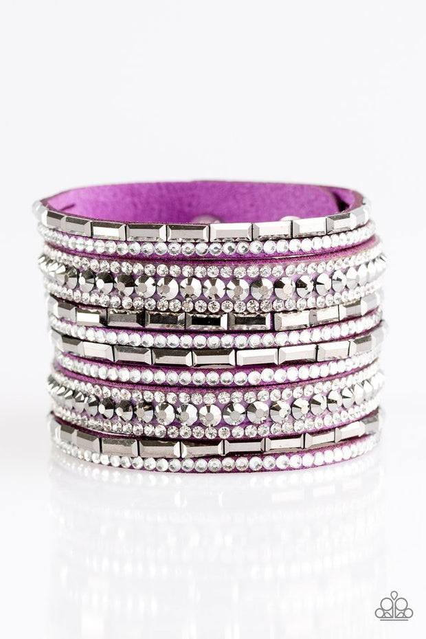 Paparazzi Wham Bam Glam Purple Urban Bracelet - Glitzygals5dollarbling Paparazzi Boutique 