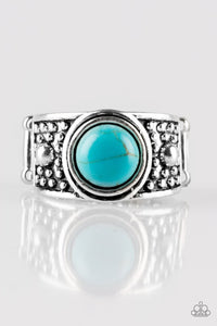 Summer Oasis Blue Ring - Glitzygals5dollarbling Paparazzi Boutique 