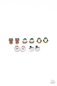 Paparazzi Starlet Shimmer Kids Christmas Earrings Pack of Ten - Glitzygals5dollarbling Paparazzi Boutique 