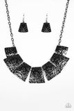 Paparazzi Here Comes the Huntress Black Necklace - Glitzygals5dollarbling Paparazzi Boutique 