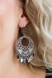 Paparazzi Far Off Horizons Black Gunmetal Earrings - Glitzygals5dollarbling Paparazzi Boutique 