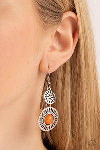 Ocean Orchard Orange ~ Paparazzi Earrings - Glitzygals5dollarbling Paparazzi Boutique 