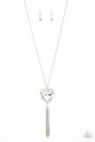Finding My Forever - white - Paparazzi necklace - Glitzygals5dollarbling Paparazzi Boutique 