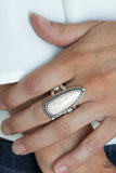 Pioneer Plains - white - Paparazzi ring - Glitzygals5dollarbling Paparazzi Boutique 