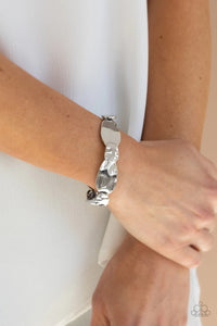 Paparazzi Absolutely Applique - Silver - Bracelet - Glitzygals5dollarbling Paparazzi Boutique 