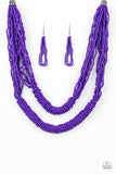 Right As RAINFOREST - Purple Paparazzi Necklace - Glitzygals5dollarbling Paparazzi Boutique 