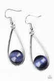 Over the Moon Blue Earrings - Glitzygals5dollarbling Paparazzi Boutique 