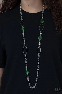 Paparazzi Necklace ~ SHEER As Fate - Green - Glitzygals5dollarbling Paparazzi Boutique 