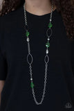 Paparazzi Necklace ~ SHEER As Fate - Green - Glitzygals5dollarbling Paparazzi Boutique 