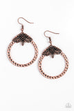 Island Insider - copper - Paparazzi earrings - Glitzygals5dollarbling Paparazzi Boutique 