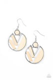 Petrified Posh - white - Paparazzi earrings - Glitzygals5dollarbling Paparazzi Boutique 