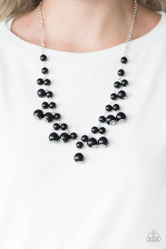 Paparazzi Soon To Be Mrs. - Black - Necklace & Earrings - Glitzygals5dollarbling Paparazzi Boutique 