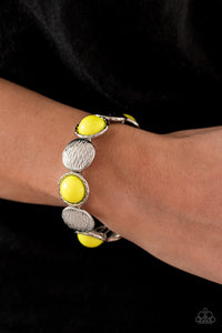 Paparazzi Boardwalk Boho - Yellow Bracelet - Glitzygals5dollarbling Paparazzi Boutique 